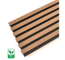 WPC fasadni panel TWIX SLIM, SVJETLI HRAST s crnim fugama, 6 tankih letvica (0,64 m²)