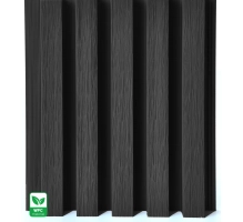 WPC fasadni panel BLACK TWIX MINI, 5 letvica, 217x2900 mm, brušena tekstura
