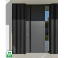 WPC fasadni panel BLACK TWIX MINI, 5 letvica, 217x2900 mm, brušena tekstura