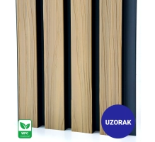 [SAMPLE] WPC facade panel, BIRCH/BLACK