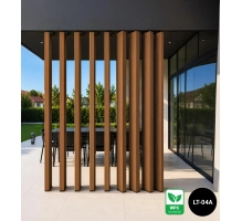 WPC timber tube LT-04A, 3D grain wood, AURORA, 100x50x2900 mm
