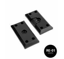 Profile for rotating horizontal WPC slats, RE-01