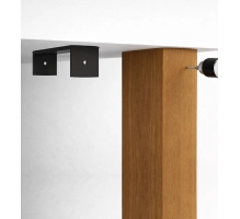 U-shaped bracket for wooden brise-soleil slats, for concealed mounting, galvanized steel, 87x37 mm