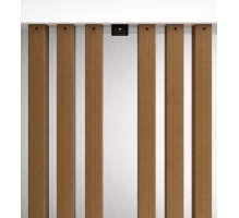 U-shaped bracket for wooden brise-soleil slats, for concealed mounting, galvanized steel, 87x37 mm