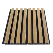 WPC facade panel, 219x2900 mm, dual color, LIGHT OAK & BLACK (0.63 m²)