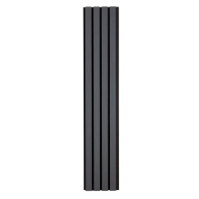 WPC facade panel GRAY/BLACK, 219x2900 mm, ripple texture, half co-extrusion (0.63 m²)
