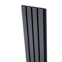 WPC facade panel GRAY/BLACK, 219x2900 mm, ripple texture, half co-extrusion (0.63 m²)