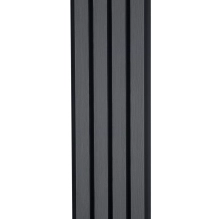 WPC facade panel GRAY/BLACK, 219x2900 mm, ripple texture, half co-extrusion (0.63 m²)