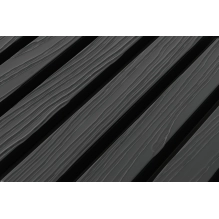 WPC facade panel, 219x2900 mm, BLACK FLAT texture (0.63 m²)