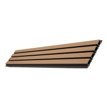 WPC facade panel MAPLE/BLACK, 219x2900 mm, ripple texture, half co-extrusion (0.63 m²)