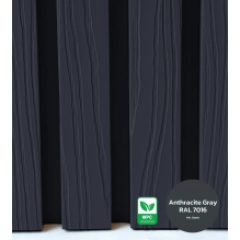 WPC facade panel, 219x26x2900 mm, ANTHRACITE (RAL 7016) (0.63 m²)