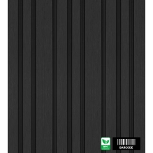 WPC facade panel BARCODE PREMIUM, 219x2900 mm, BLACK (0.63 m²)