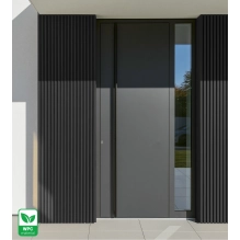 WPC facade panel BLACK TWIX MINI, 5 slats, 217x2900 mm, brushed texture