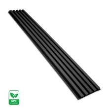 WPC facade panel BLACK TWIX MINI, 5 slats, 217x2900 mm, brushed texture