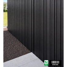 WPC facade panel BARCODE PREMIUM, 219x2900 mm, BLACK (0.63 m²)