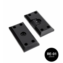 Profile for rotating horizontal WPC slats, RE-01