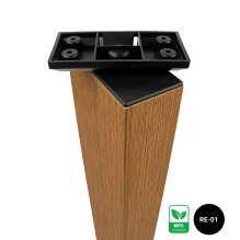 Profile for rotating horizontal WPC slats, RE-01