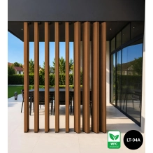 Profile for rotating horizontal WPC slats, RE-01