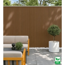 WPC fasadni panel TEAK TWIX MINI, 5 lamel, 217x2900 mm, brušena tekstura