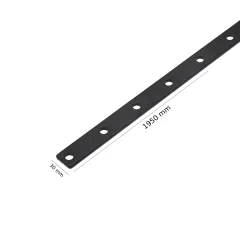 CT-01 Csatlakozó lemez WPC homlokzat lamellához, 30x1950 mm, fekete, horganyzott