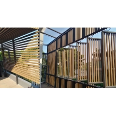 Lamella frangisole WPC FS-03A, finitura sabbiata, ROVERE CHIARO, 50x50x2900 mm