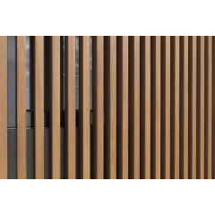 WPC drvena cijev LT-04A, 3D zrnato drvo, AURORA, 100x50x2900 mm