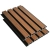 WPC facade panel TEAK/BLACK, BRUSHED texture, 219x2900 mm, dual color (0.63 m²)