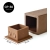 End cap for wooden brise-soleil slats, 50x50 mm, BROWN, plastic