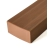 End cap for wooden brise-soleil slats, 100x53 mm, BROWN, plastic