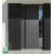 WPC facade panel BLACK TWIX MINI, 5 slats, 217x2900 mm, brushed texture