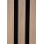 WPC facade panel, 223x26x2900 mm, LIGHT OAK with black joints, 6 grids (0.64 m²)