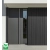 WPC facade panel BLACK TWIX MINI, 5 slats, 217x2900 mm, brushed texture