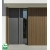 WPC fasadni panel TEAK TWIX MINI, 5 lamel, 217x2900 mm, brušena tekstura