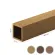 WPC homlokzat lamella FS-03R, csiszolt textúra, RUSZTIKUS TÖLGY, 40x50x2900 mm