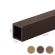 WPC homlokzat lamella FS-03W, csiszolt textúra, DIÓ, 40x50x2900 mm