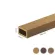 WPC homlokzat lamella FS-05R, csiszolt textúra, RUSZTIKUS TÖLGY, 75x45x2900 mm