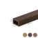 WPC homlokzat lamella FS-05W, csiszolt textúra, DIÓ, 75x45x2900 mm