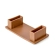 End cap for wooden brise-soleil slats, 100x53 mm, BROWN, plastic