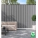 WPC Fassadenpaneel TWIX SLIM, GRAU mit schwarzen Fugen, 6 schmale Lamellen (0,64 m²)