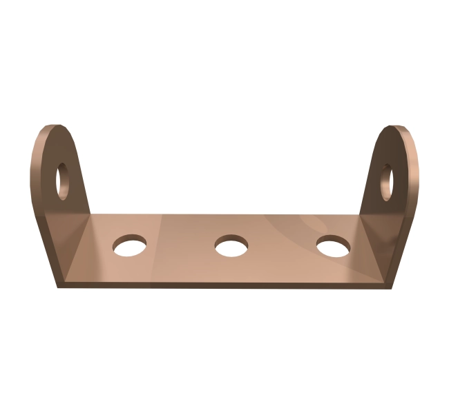 UBR-01 U bracket for WPC timber tube floor-ceil fixing, OAK, 40x50 mm