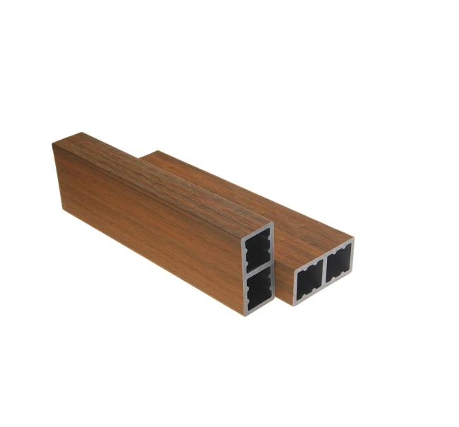 WPC timber tube LT-04A, 3D grain wood, AURORA, 100x50x2900 mm