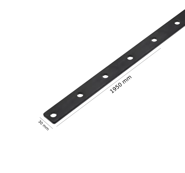 CT-01 Csatlakozó lemez WPC homlokzat lamellához, 30x1950 mm, fekete, horganyzott