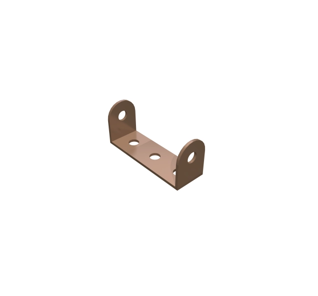 UBR-01 U bracket for WPC timber tube floor-ceil fixing, OAK, 40x50 mm