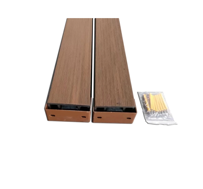 WPC timber tube LT-04A, 3D grain wood, AURORA, 100x50x2900 mm