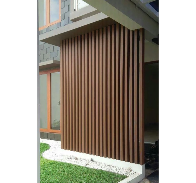 WPC timber tube LT-04A, 3D grain wood, AURORA, 100x50x2900 mm