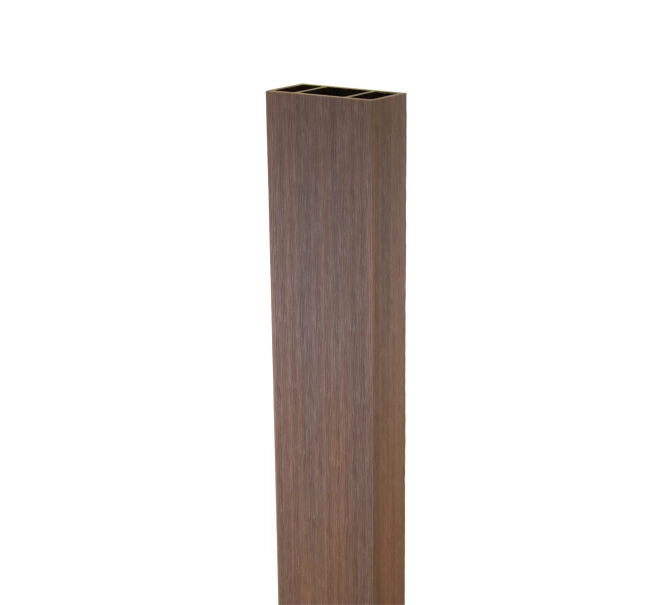 WPC timber tube LT-04A, 3D grain wood, AURORA, 100x50x2900 mm