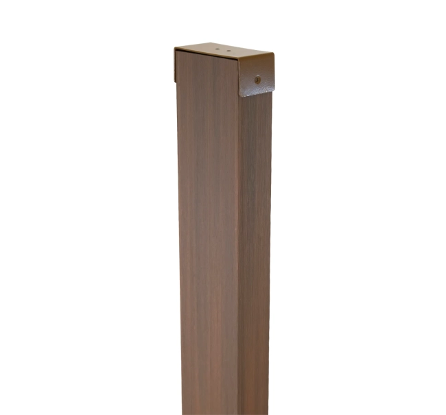 WPC timber tube LT-04A, 3D grain wood, AURORA, 100x50x2900 mm