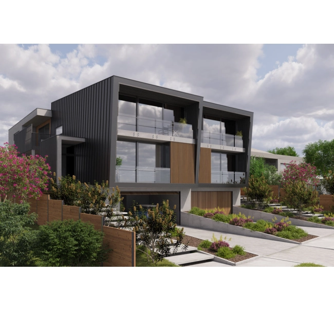 WPC timber tube LT-04A, 3D grain wood, AURORA, 100x50x2900 mm