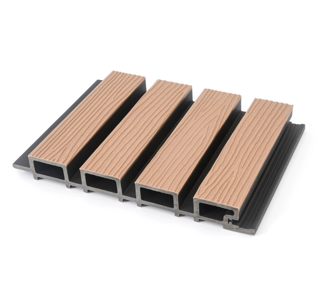 WPC homlokzati panel JUHAR/FEKETE, 219x2900 mm, hullámos textúra, half co-extrusion (0,63 m²)