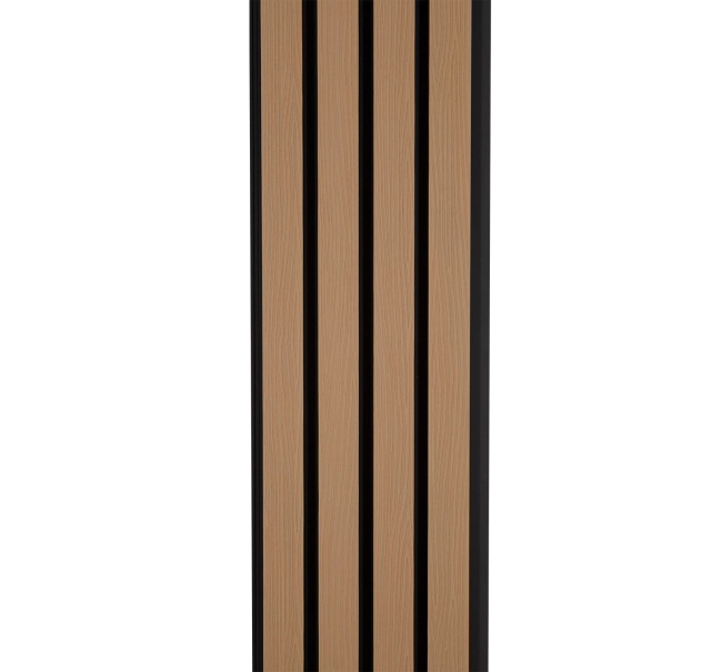 WPC homlokzati panel JUHAR/FEKETE, 219x2900 mm, hullámos textúra, half co-extrusion (0,63 m²)